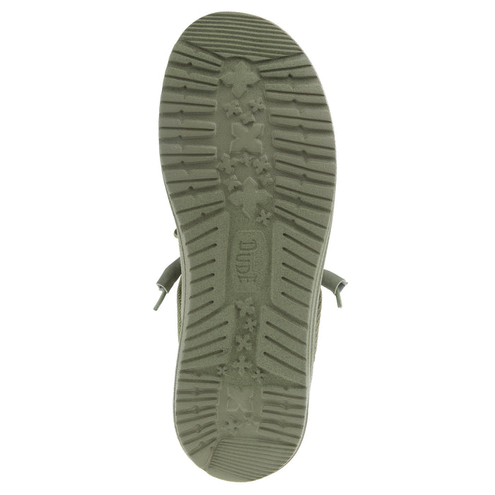 Hey Dude Mens Green Wally Funk Mono Casual Shoe