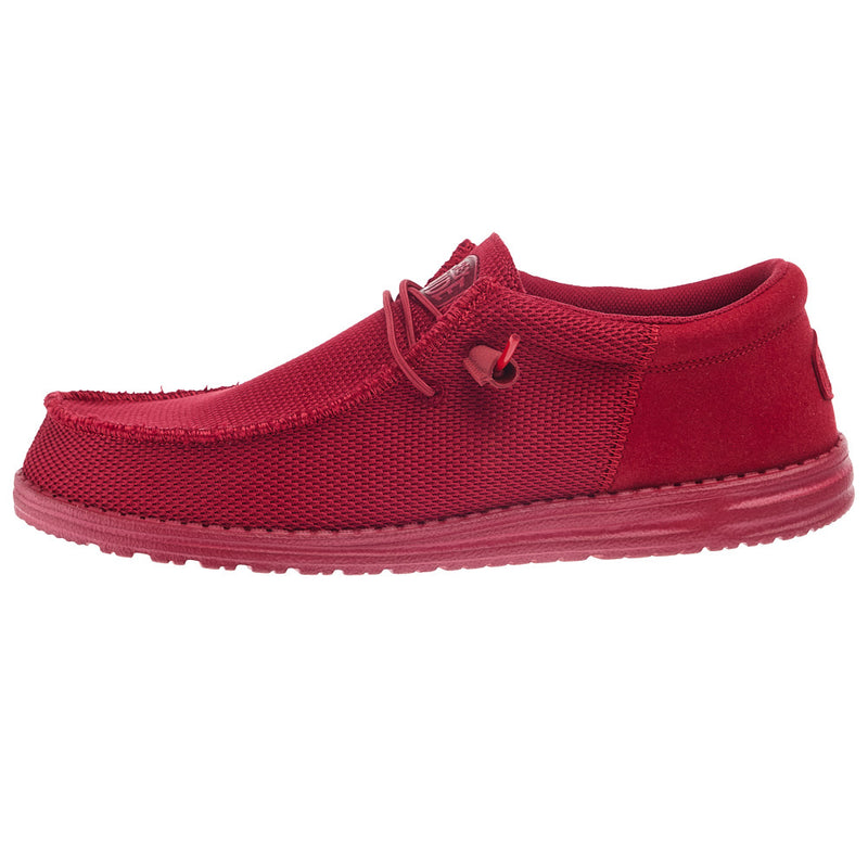 Hey Dude Mens Red Wally Funk Mono Casual