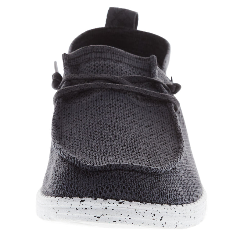 Hey Dude Men's Wally Halo Dark Grey Casual Shoe