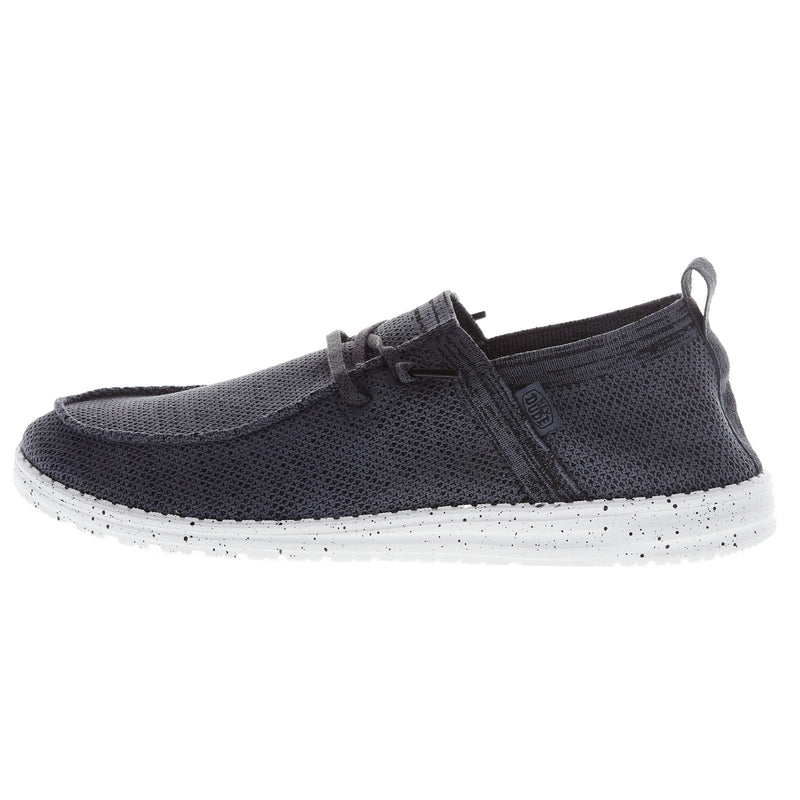Hey Dude Men's Wally Halo Dark Grey Casual Shoe