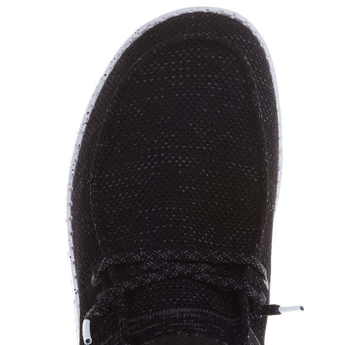 Hey Dude Men's Wally Halo Jet Black Casual Shoe