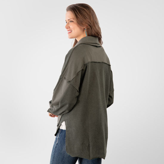 Blue B Charcoal Vintage Shacket