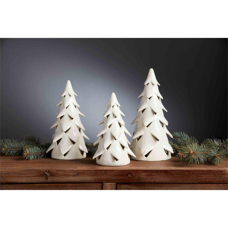 Mud Pie Medium White Christmas Tree Sitter