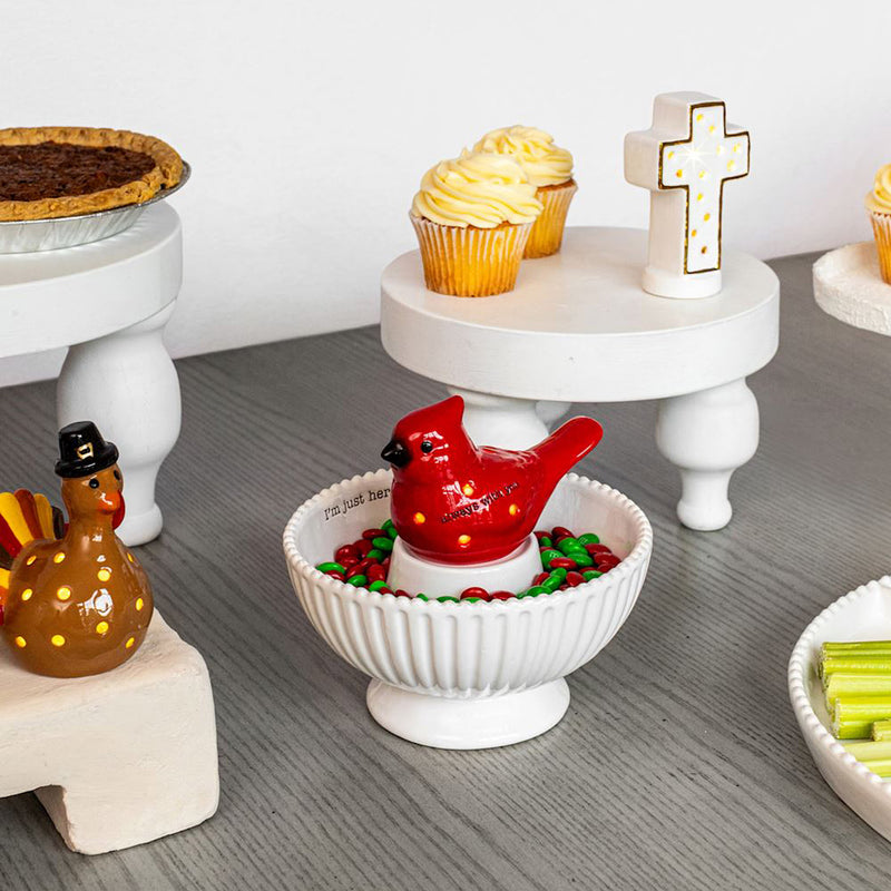 Mud Pie Cardinal Light Up Sitter