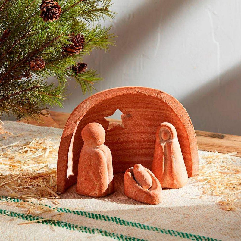 Mud Pie Terracotta Nativity Set