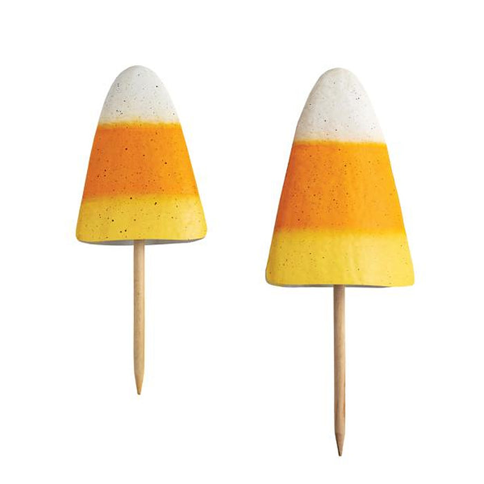 Mud Pie Candy Corn Yard Stake Set