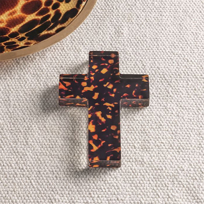 Mud Pie Tortoise Resin Cross