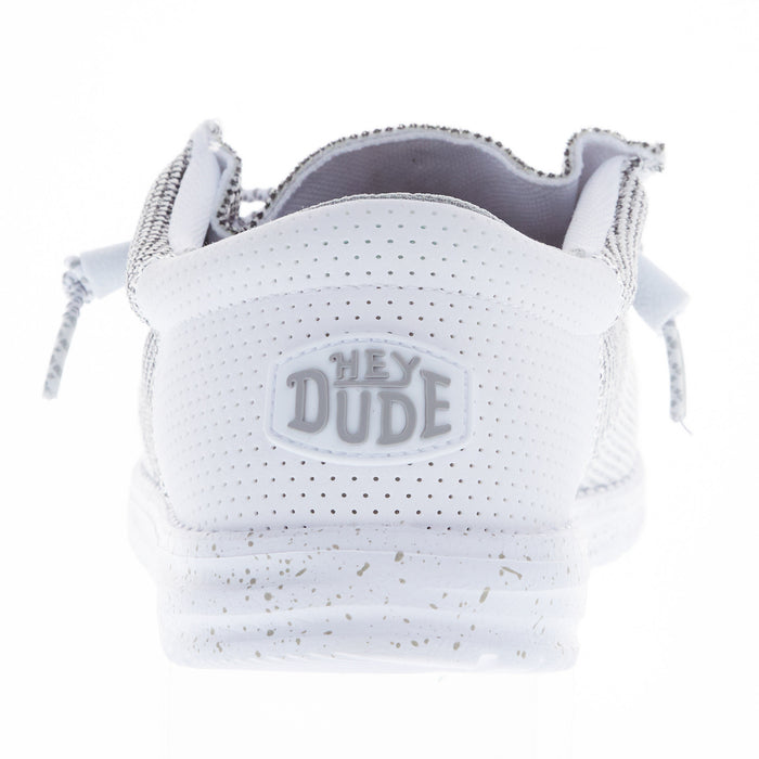 Hey Dude Men's Wally Tri Stone White Casual Shoe