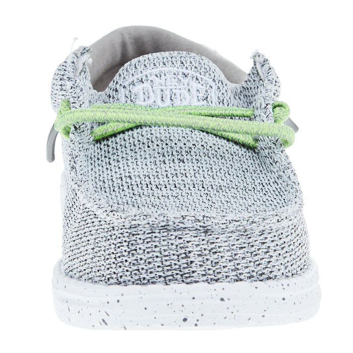Hey Dude Youth Wally Sox Stone White Casual Shoe