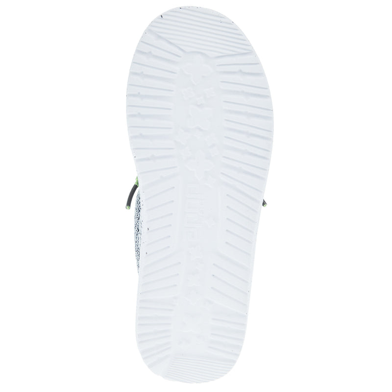 Hey Dude Youth Wally Sox Stone White Casual Shoe