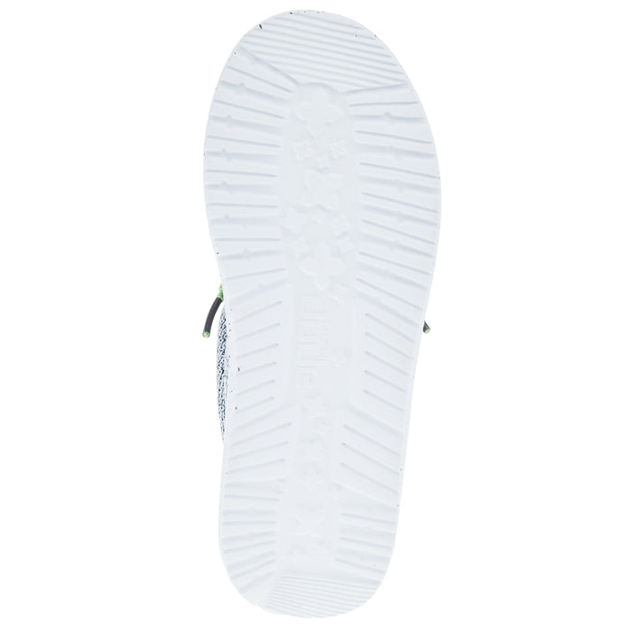 Hey Dude Youth Wally Sox Stone White Casual Shoe