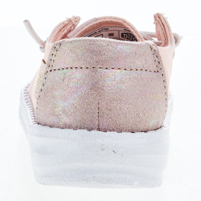 Heydude Toddler Hey Dude Wendy Glitter Rose Crystal Casual Shoe