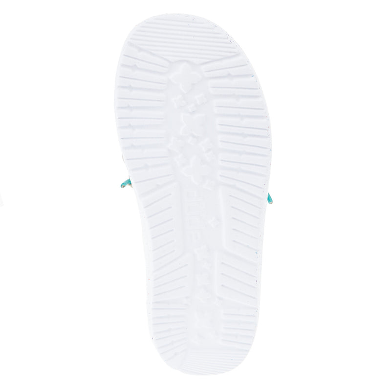 Hey Dude Youth Wendy Disco White Casual Shoe