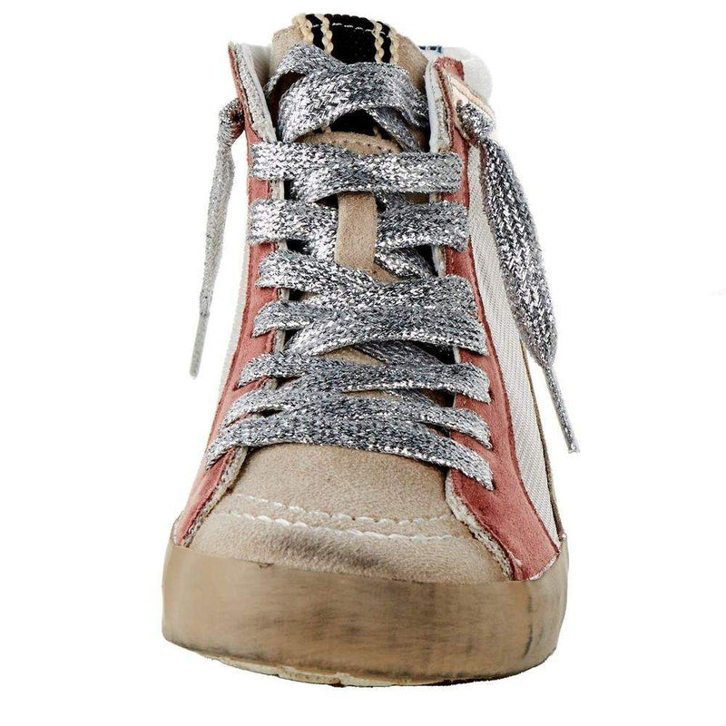 Shu Shop Kids Roxanne Mauve High Top Casual Shoe