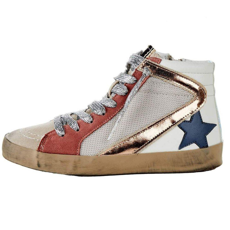 Shu Shop Kids Roxanne Mauve High Top Casual Shoe