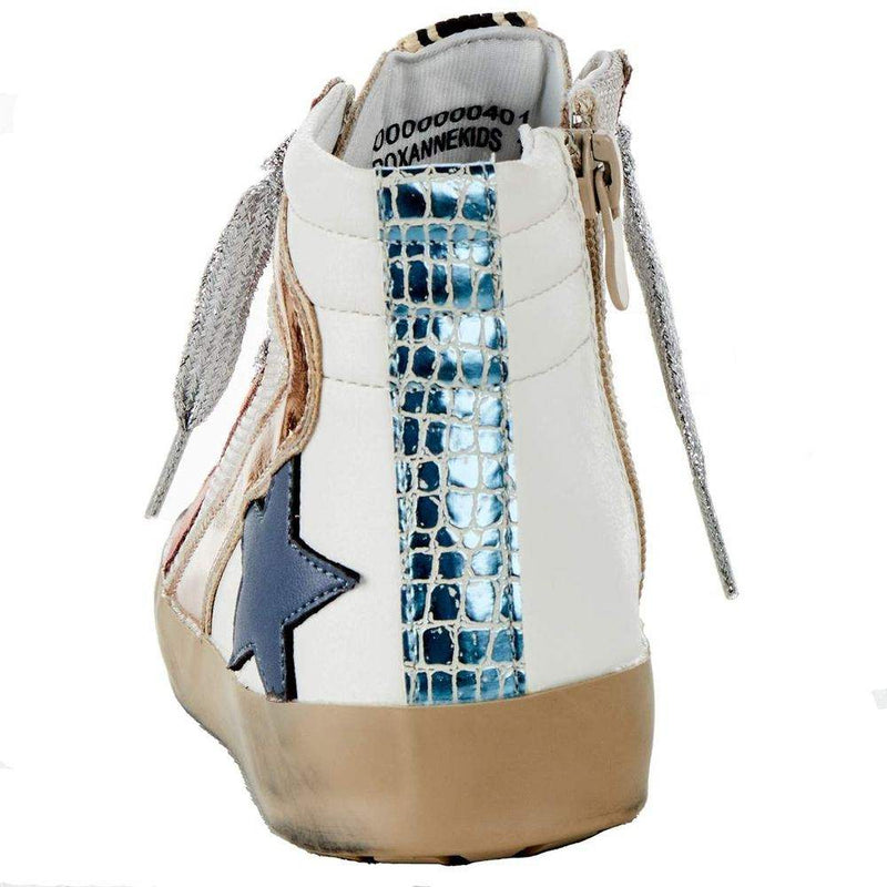 Shu Shop Kids Roxanne Mauve High Top Casual Shoe