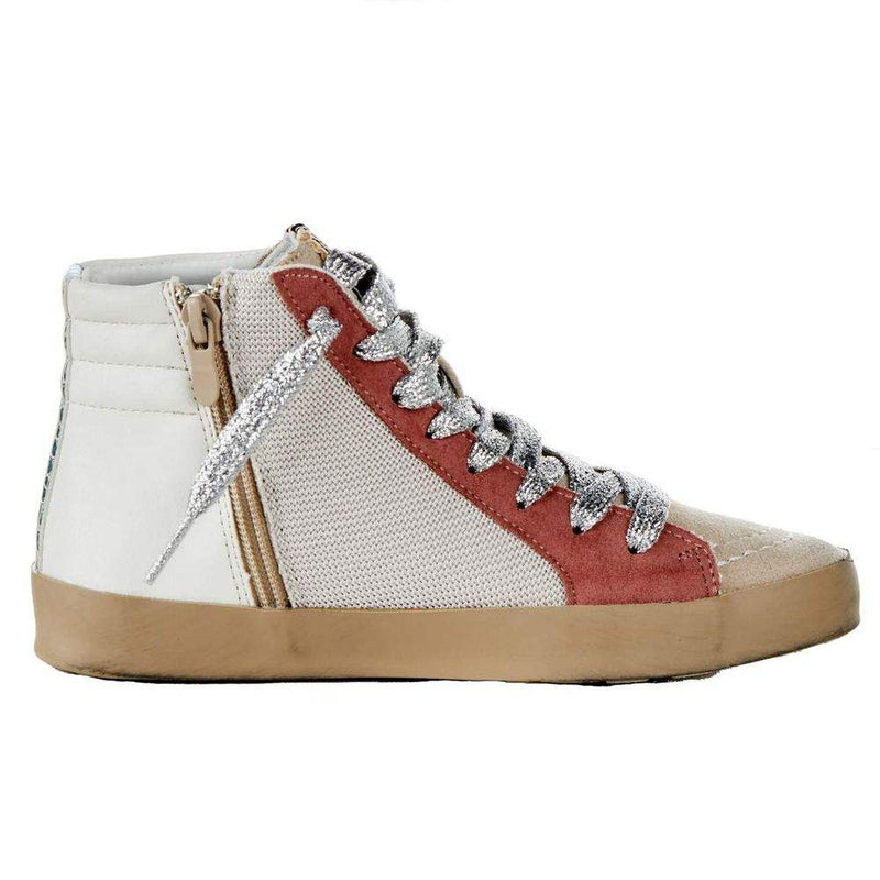 Shu Shop Kids Roxanne Mauve High Top Casual Shoe