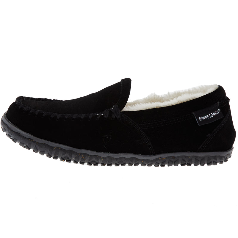 Minnetonka Women`s Tempe Black Slipper