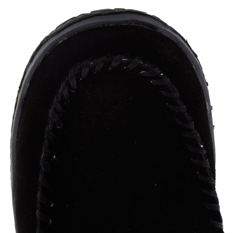 Minnetonka Women`s Tempe Black Slipper