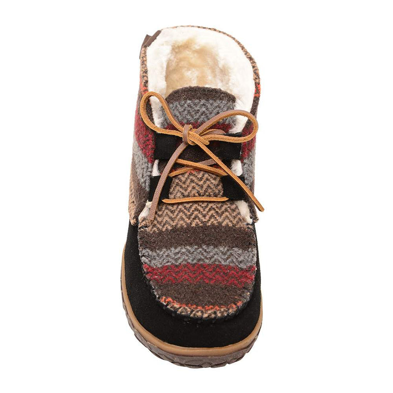 Minnetonka Women's Torrey Black Multi Bootie Slipper