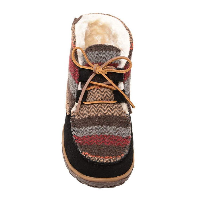 Minnetonka Women's Torrey Black Multi Bootie Slipper