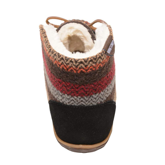 Minnetonka Women's Torrey Black Multi Bootie Slipper