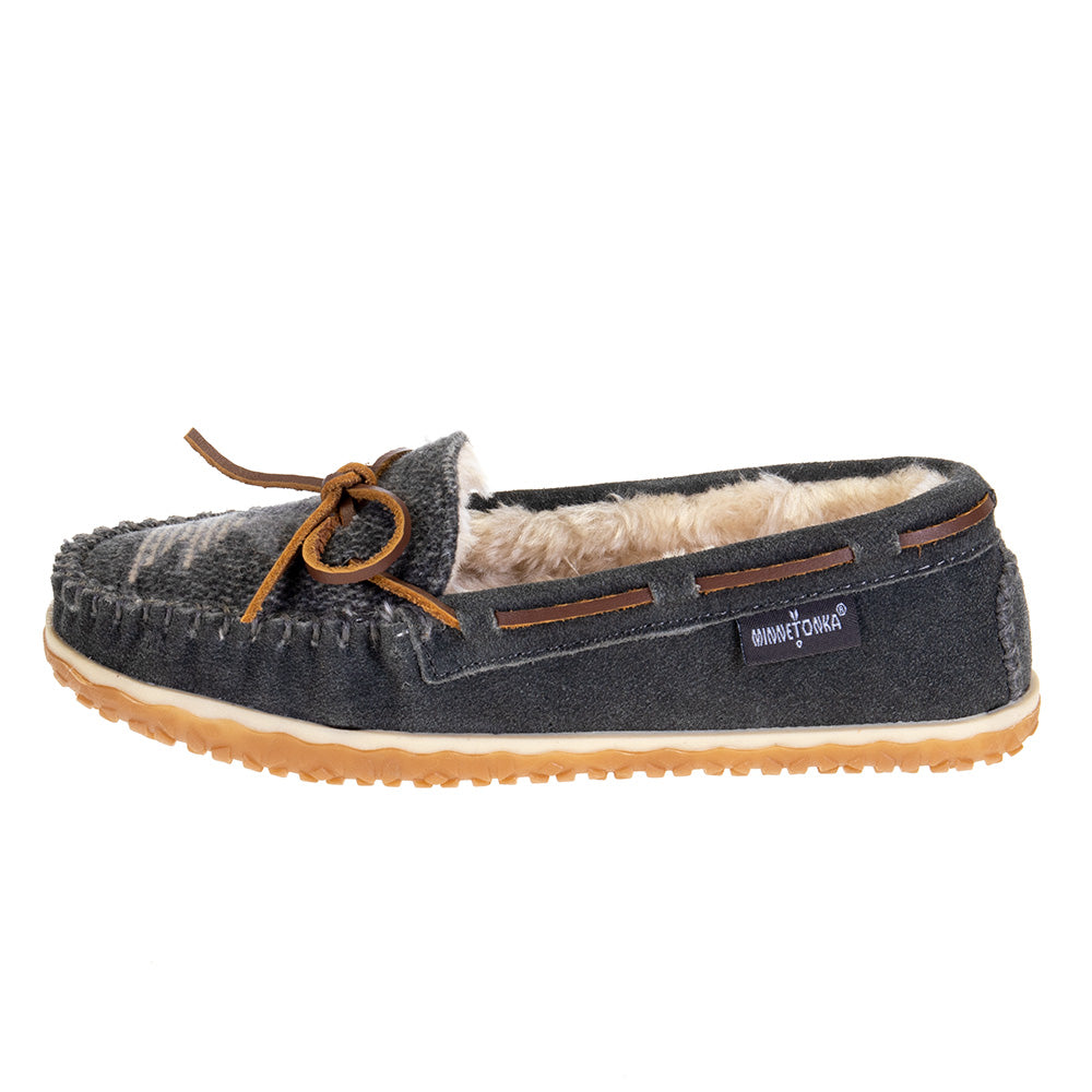 Minnetonka Women's Tilia Grey Slipper