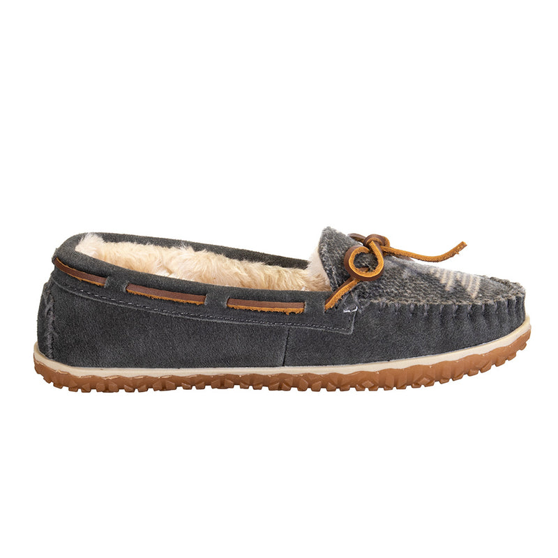 Minnetonka Women's Tilia Grey Slipper