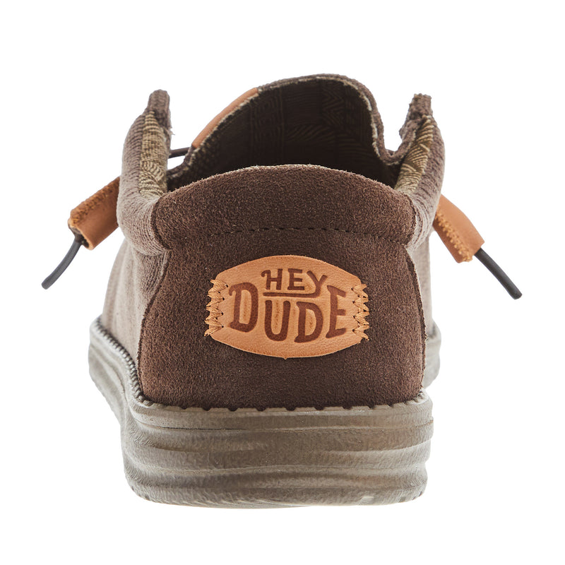 Hey Dude Men's Wally Corduroy Chocolate Casual Shoe