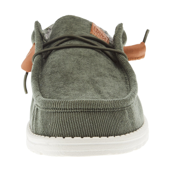 Hey Dude Men's Olive Wally Corduroy Casual