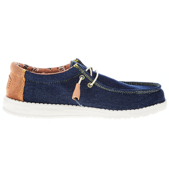 Hey Dude Men's Wally Workwear Blue Casual Shoe