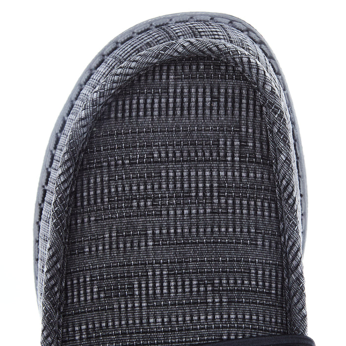Hey Dude Men's Wally Grid Black Casual Shoe