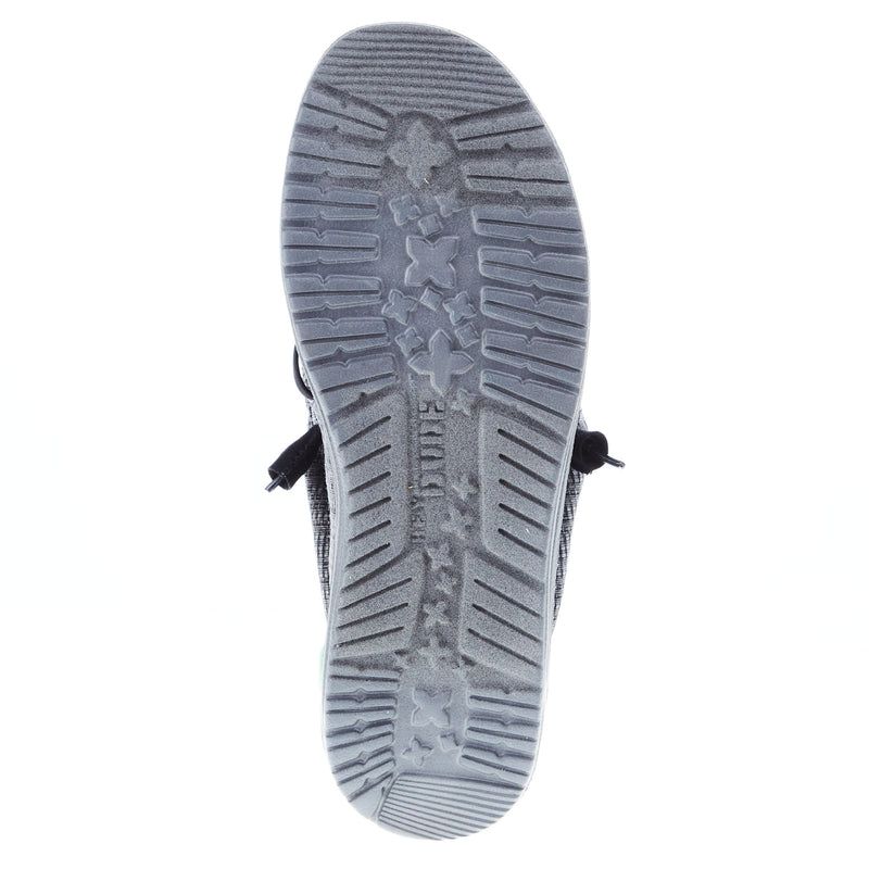 Hey Dude Men's Wally Grid Black Casual Shoe