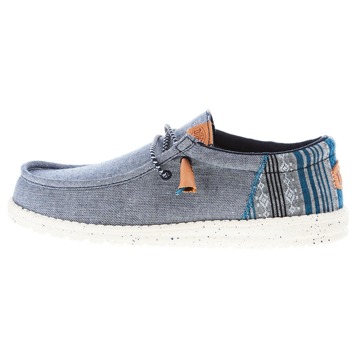 Hey Dude Men's Wally Funk Baja Navy Casual Shoe