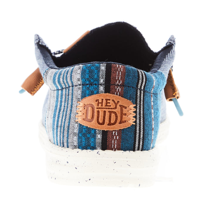 【 sho】 Hey Dude Men's Wally Funk Baja Navy Casual Shoe