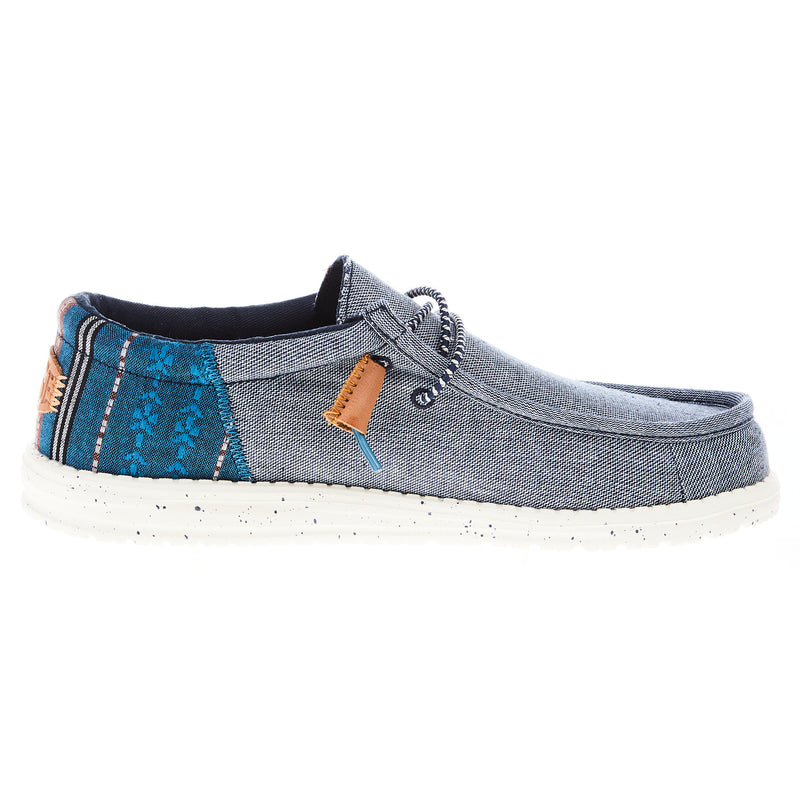 Hey Dude Men's Wally Funk Baja Navy Casual Shoe