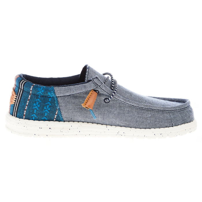 Hey Dude Men's Wally Funk Baja Navy Casual Shoe