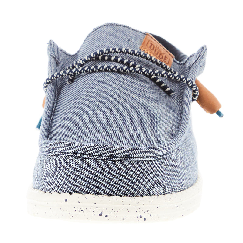 Hey Dude Men's Wally Funk Baja Navy Casual Shoe