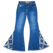 Cowboy Hardware Girl's Bandana Print Bell Bottoms