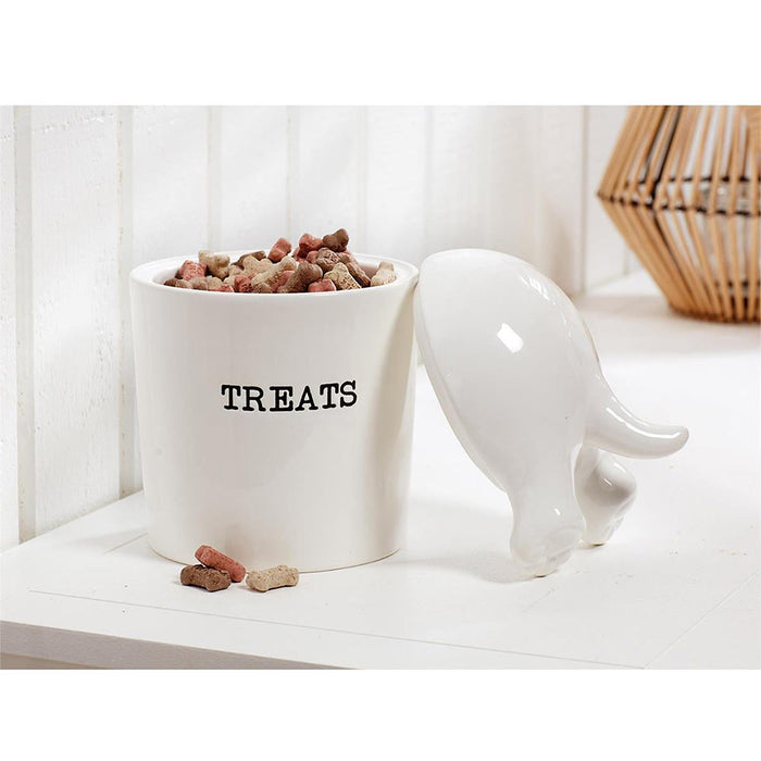Mud Pie Dog Tail Treat Canister