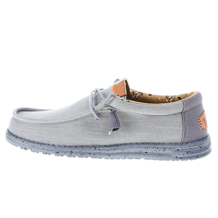 Hey Dude Wally Washed Canvas Mens Size 8 Gray Charcol Athletic Slip On Shoes Amazon.com | HEYDUDE Men main image 4