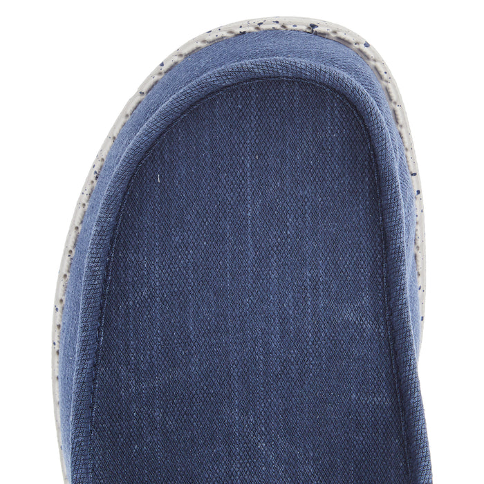 Hey Dude Men's Wally Navy Wash Canvas Casual Shoe