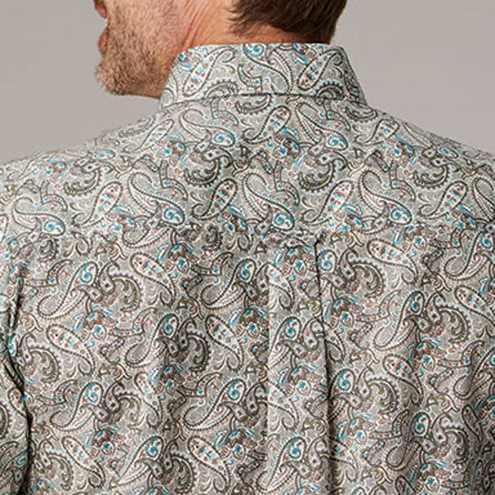 ROPER Grey Paisley Shirt