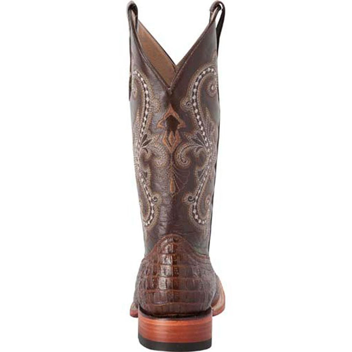 Ferrini Men's Sport Rust Caiman Print Cowboy Boots