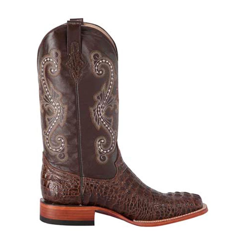Ferrini Men's Sport Rust Caiman Print Cowboy Boots