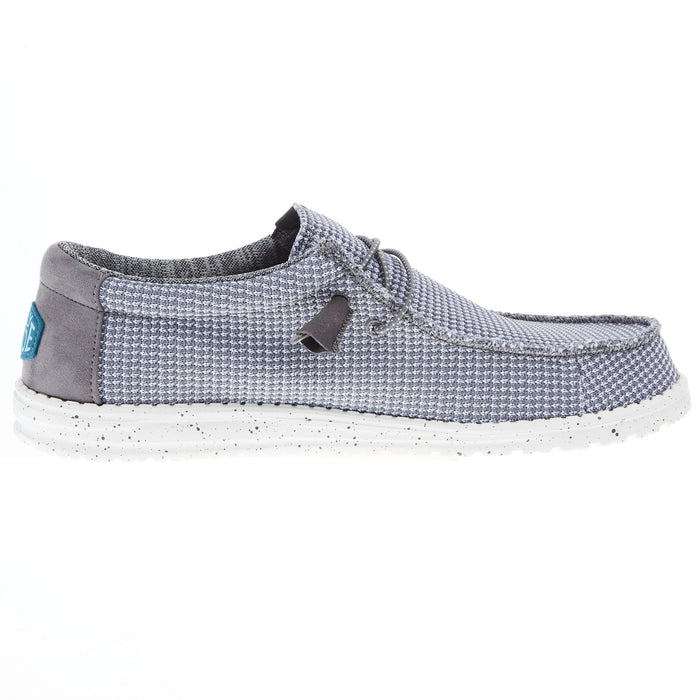 Hey Dude Mens Grey Wally Sport Mesh Casual