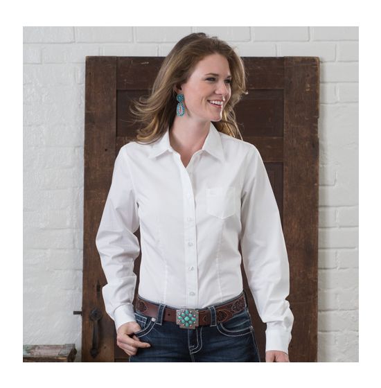 Cinch Women's White Button Down Shirt