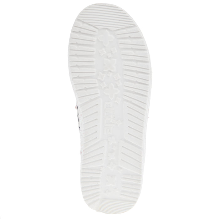 Hey Dude Youth Wendy Funk Leo Cream and Pink Casual Shoe