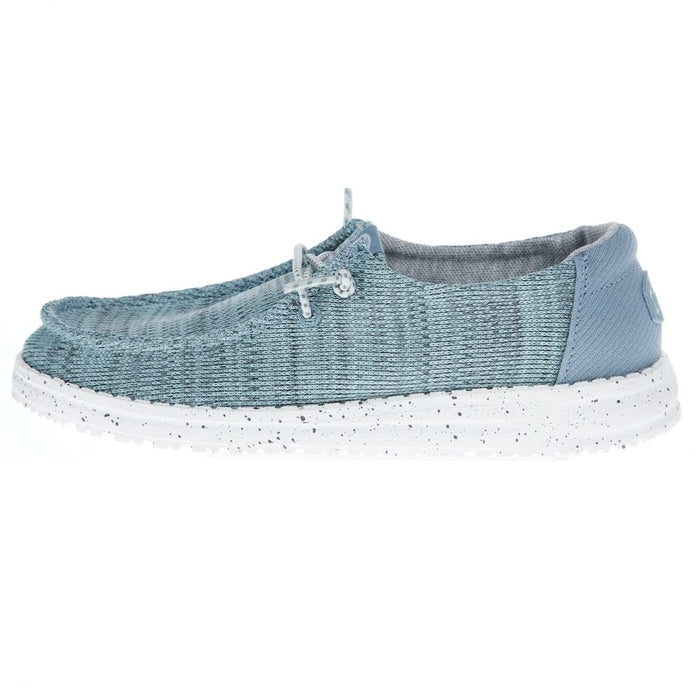 Hey Dude Youth Wendy Sport Mesh Light Blue Casual Shoe