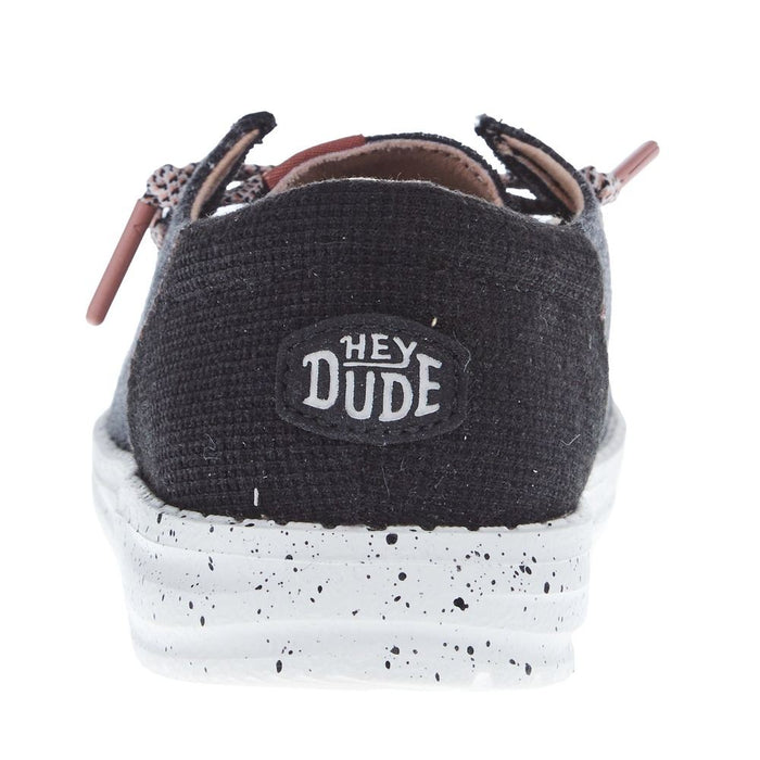 Hey Dude Youth Wendy Jersey Black Casual Shoe